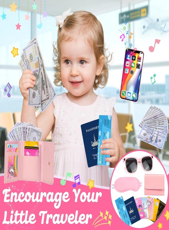 HUUIDY Play Purse for Little Girls, Toddler Travel Purse with Accessories, Pretend Play Toys Including Handbag, Camera, Phone, Wallet, Fake Makeup, Birthday Christmas Gifts for Girls Ages 3+ - Image 3